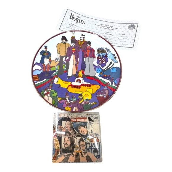 Beatles Yellow Submarine All Together Now Gartlan Plate Artist Remarque 24k Gold - Picture 2 of 8